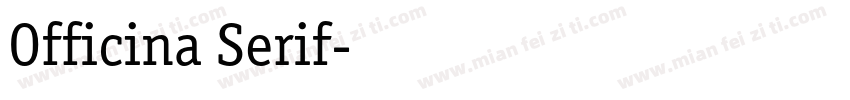 Officina Serif字体转换
